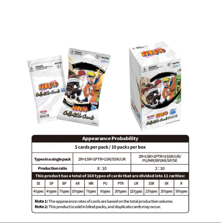 KAYOU Naruto English Series 2 Chapter Jin Sealed Booster Box w/ PROMO PACK